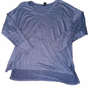 RBX Heathered Blue Long Sleeve Top